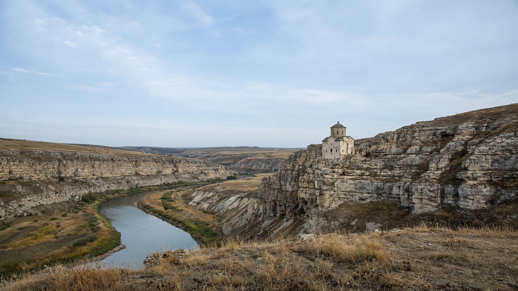 Orheiul Vechi landscape in Moldova — origin-country geography, not a portrait of a recipient