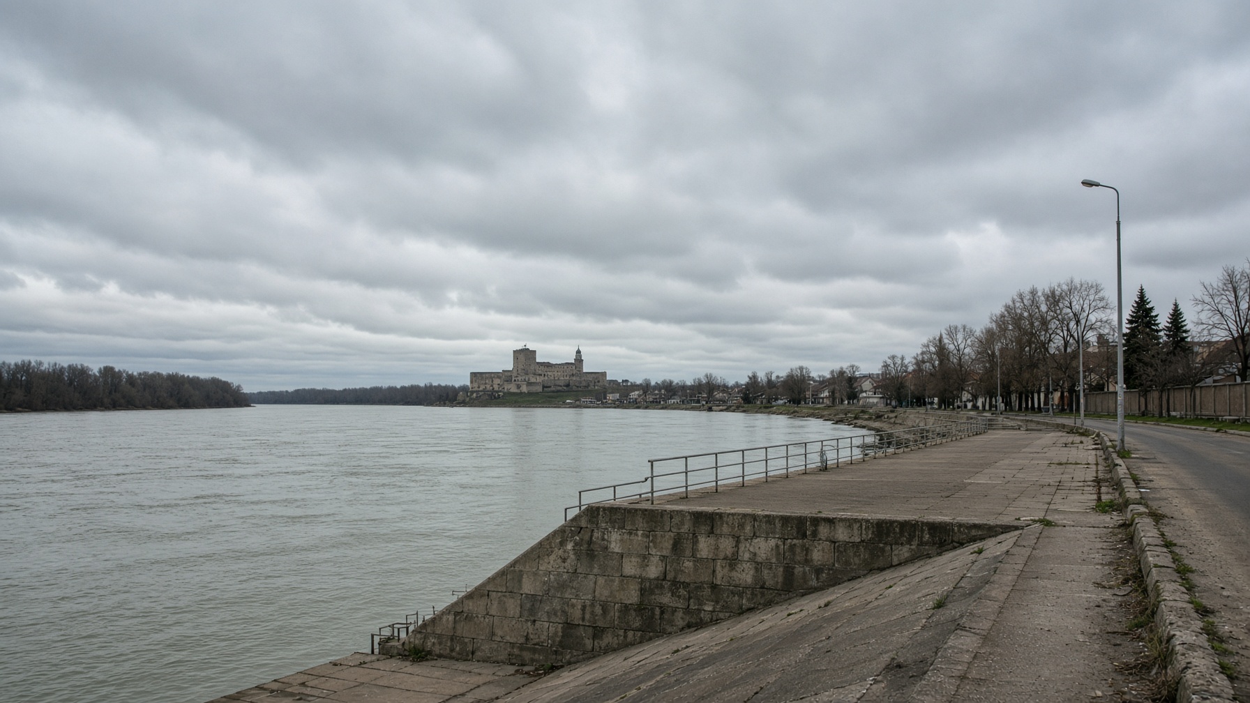 Danube quay, Vidin, Bulgaria.